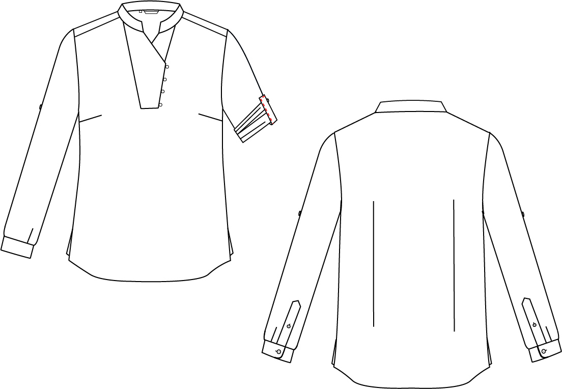 CAMISA SENHORA CHAMBRAY COLARINHO MAO LANAY
