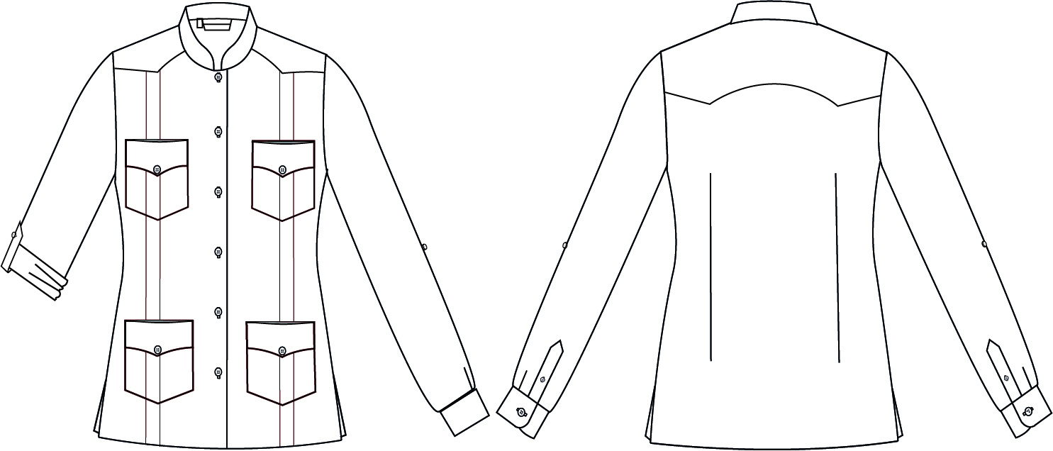 GUAYABERA MULHER COLARINHO MAO ISABELA
