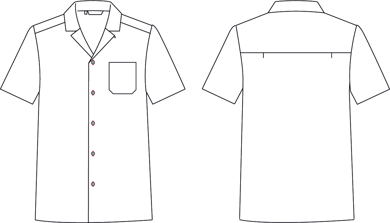 SHIRT MAN LAPEL COLLAR  HAWAI
