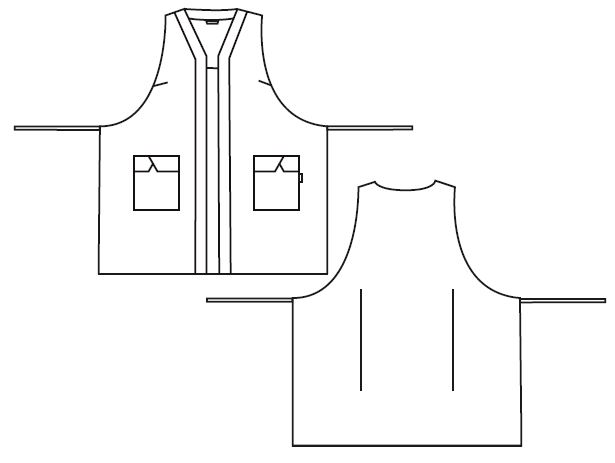 CASULLA SOLAPAS LATERALES NENUFAR
