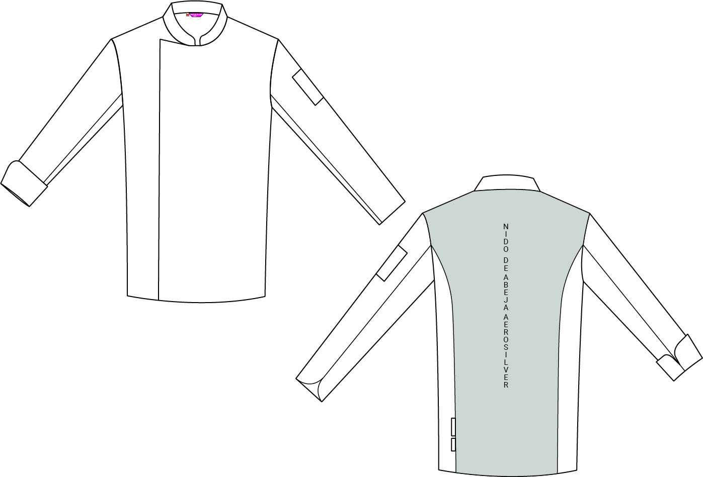 CHAQUETA COCINA UNISEX HEART ALGODON AGATHA