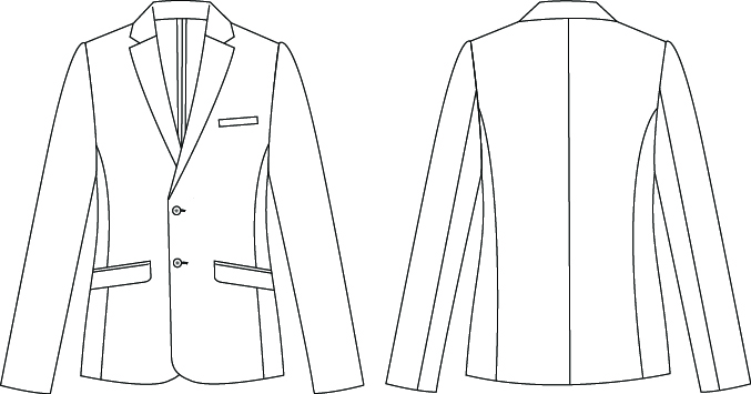 MEN'S UNLINED BLAZER T400