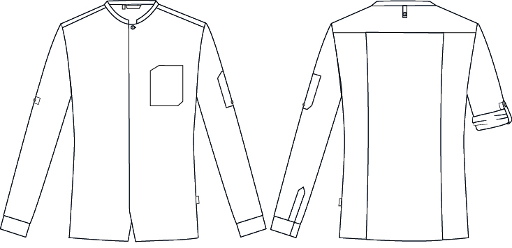 CHAQUETA COCINA UNISEX COMBI CANALE RIBO