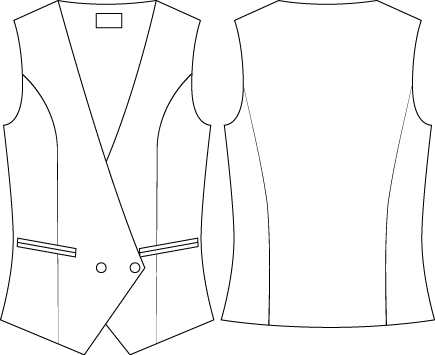 CHALECO MUJER CRUZADO BAZAN