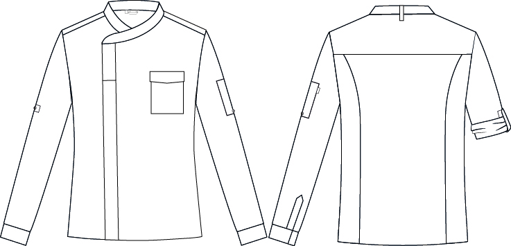 CHAQUETA COCINA UNISEX SLIM FIT LORCA