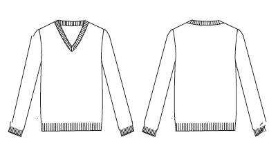 UNISEX V-NECK SWEATER 