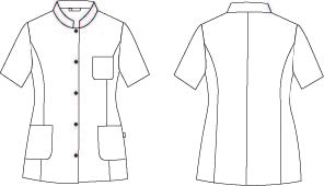 BLUSA DONNA COLLO CON COLLO M/CORTA
