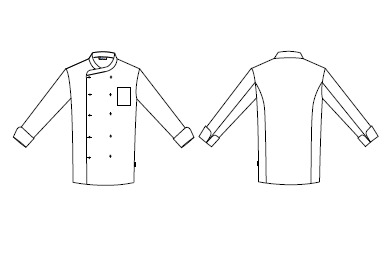 CHAQUETA COCINA UNISEX NAPOLES ANTIMANCHAS (TEFLON) M/L