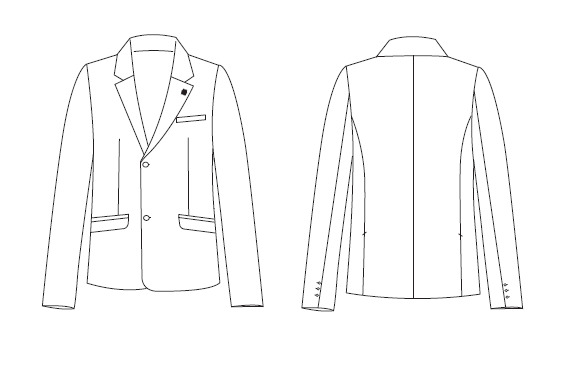 BLAZER HOMEM 2 BOTÕES REGULAR FIT CONFORT
