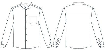 CHEMISE HOMME M/L C/MAO POP. 
