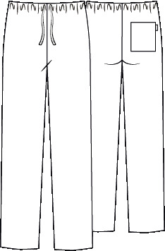 PANTALON UNISEXE ÉLASTIQUE ET CORDON DE SERRAGE JASPER
