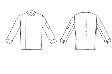 CHAQUETA COCINA UNISEX CATRINA