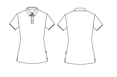 POLO WOMAN WITH COLLAR UNWASHED DENIM 
