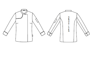 GIACCA CUCINA DONNA ANAYA TESSUTO RICICLATO E ORGANICO KLOPMAN
