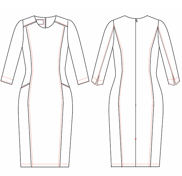 DRESS METAL ZIP TRENDER
