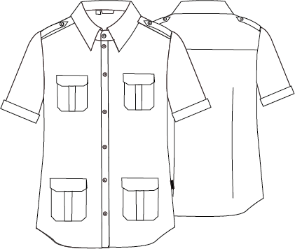 CAMISA UNISEX 4 BOLSILLOS ACIRON
