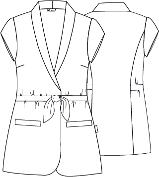 WOMEN'S MELI SMOKING NECK JACKET
