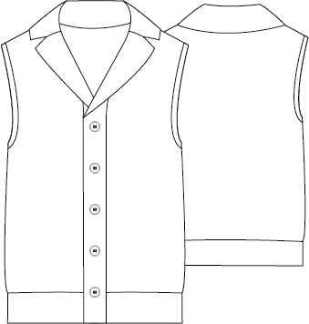 GILET COLLETTO REVER ABBOTTONATO UOMO
