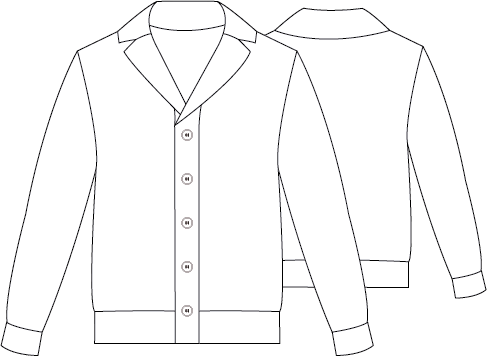 MEN'S BUTTONED LAPEL COLLAR CARDIGAN
