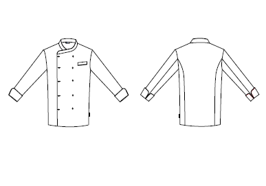 JACKET KITCHEN UNISEX NÁPOLES WHITE COLOUR
