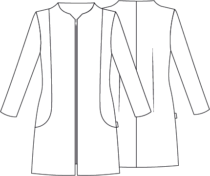 BLUSA DONNA CERNIERA SICILIA MANICHE LUNGHE
