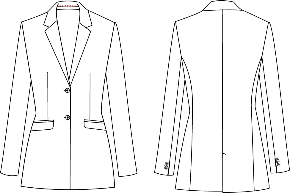 BLAZER WOMAN 2 BUTTONS KNITSUIT