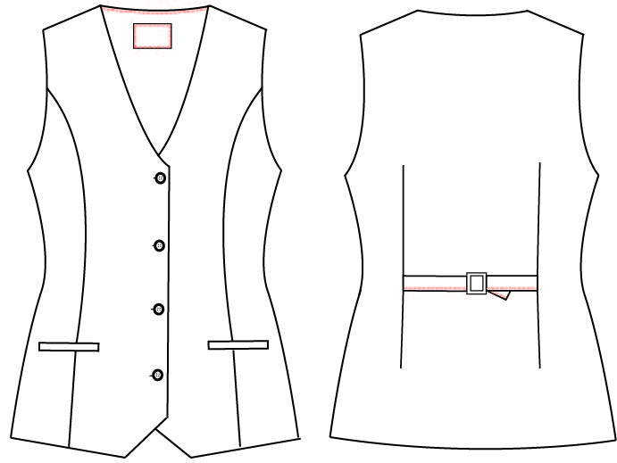 WAISTCOAT WOMAN KNITSUIT
