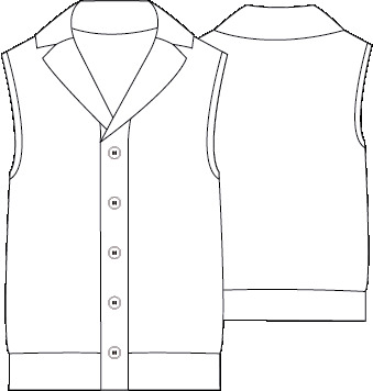 COLETE GOLA ABA ABOTOADO HOMEM
