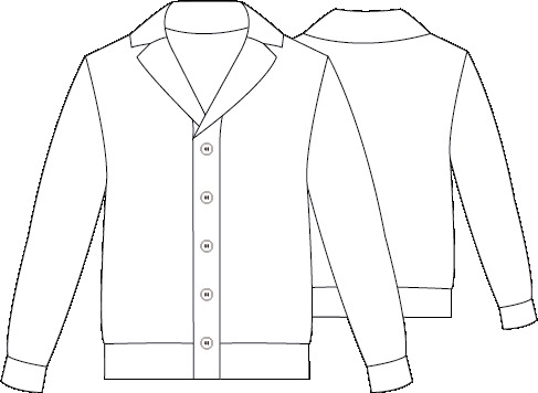 CARDIGAN GOLA ABA ABOTOADO HOMEM
