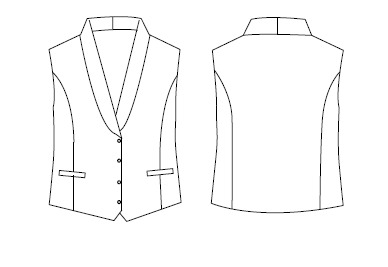 CHALECO MUJER C/SMOKING