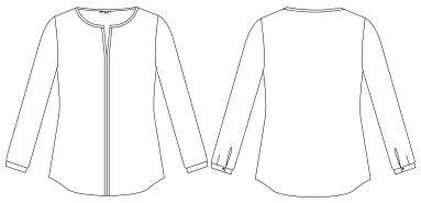 BLOUSE WOMAN ELASTIC WHITE 
