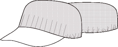 GORRA UNISEX CON REJILLA MAXI (Paq. 10)