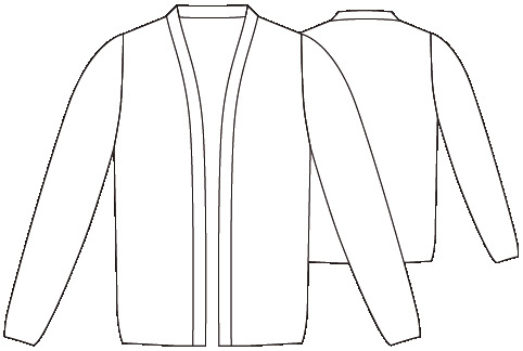 CARDIGAN MUJER SIN BOTONES