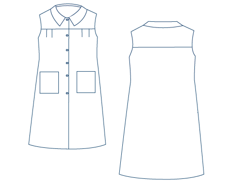 SCRUB COAT WOMAN WITHOUT SLEEVE 
