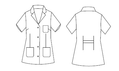 CAMICE DONNA CORTA BIANCA M/C
