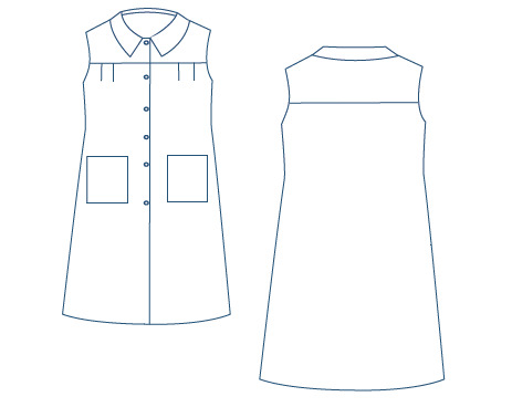 BATA MUJER S/MANGA VICHY BAMBULA ADULTO