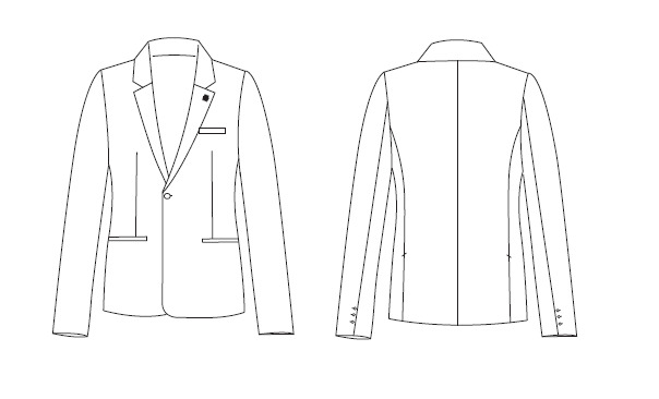 GIACCA UOMO 1 BOTTONE SUPER SLIM TECNO
