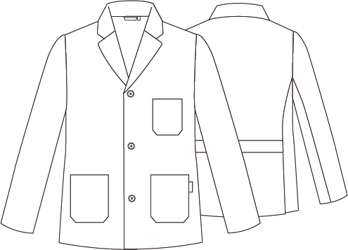 SCRUB COAT MAN SAHARIANA L/SLEEVED TWILL COLOURS
