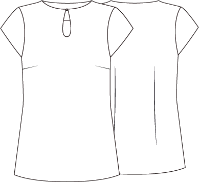 BLUSA MUJER ESCOTE LAGRIMA M/C PETRA
