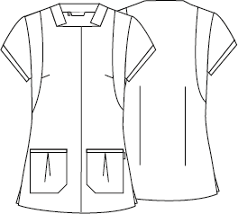 BLUSA MUJER BOTON OCULTO M/C CARMINA
