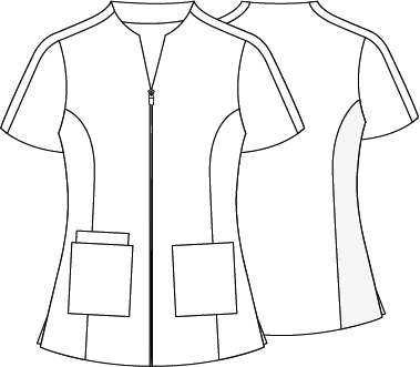 BLUSA MUJER CUELLO CHIMENEA M/C DUNIA