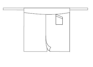 GREMBIULE FRANCESEE APERTO COMBINATO 90X110 CM
