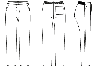 TROUSERS WOMAN PRINTING SIDE LINE
