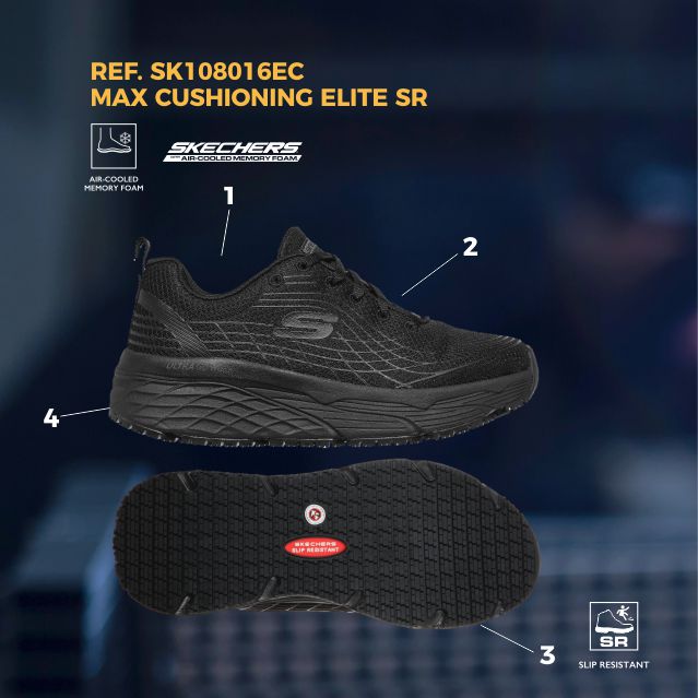 MAX CUSHIONING ELITE SR SKECHERS MULHER
