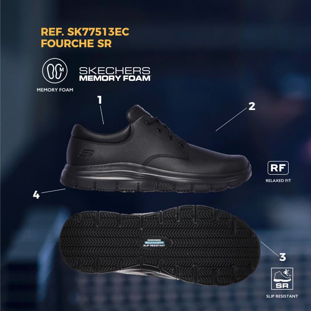 FLEX ADVANTAGE SR - FOURCHE SKECHERS HOMBRE