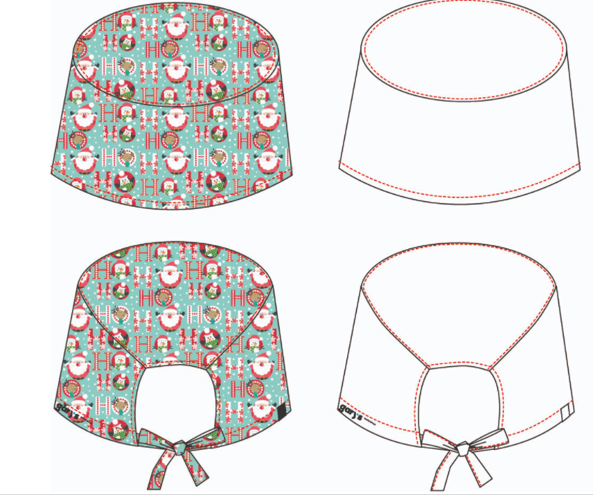 HAT SURGEON CHRISTMAS STRIPS 
