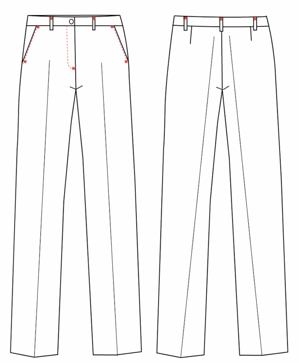 PANTALON MUJER CON BOLSILLOS X.LINEN