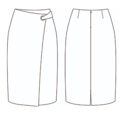 SKIRT CROSS WITHOUT POCKETS TRIVIAL
