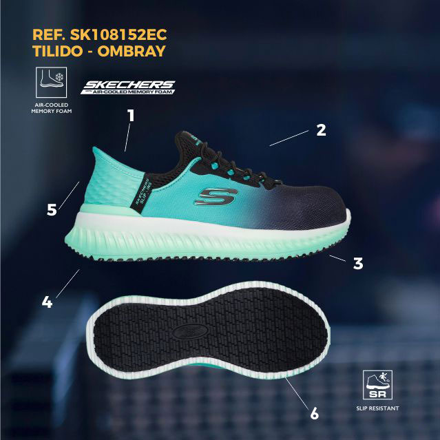 SLIP-INS WORK: TILIDO - OMBRAY SKECHERS FEMME