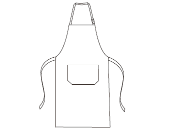 AVENTAL AGATHA NATAL 80X68 CM